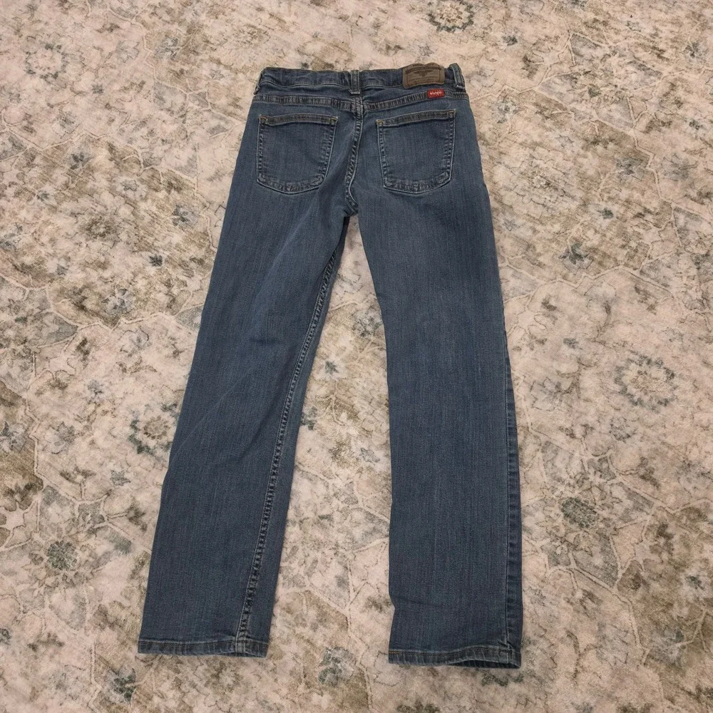 Wrangler Kids Classic Straight Leg Jeans Medium Wash Blue Size 12 Regular